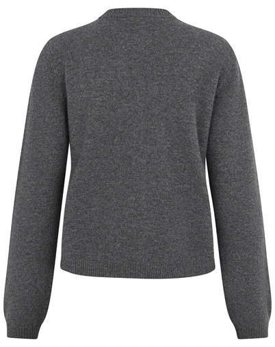 Mbym - Averie-M Knit Cardigan - Dark Grey Melange